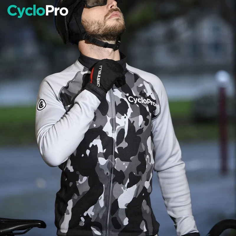TENUE CYCLISTE HIVER GRISE - COMMANDEUR
