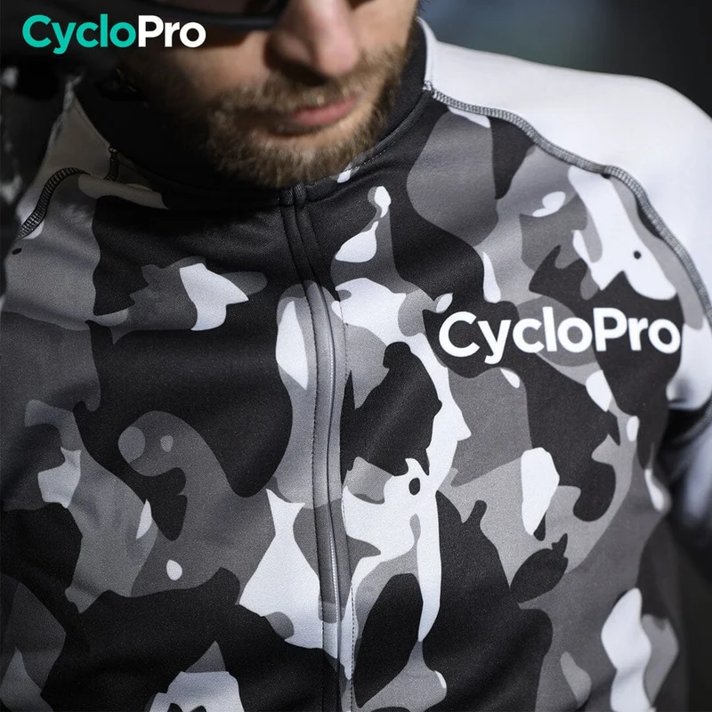 TENUE CYCLISTE HIVER GRISE - COMMANDEUR