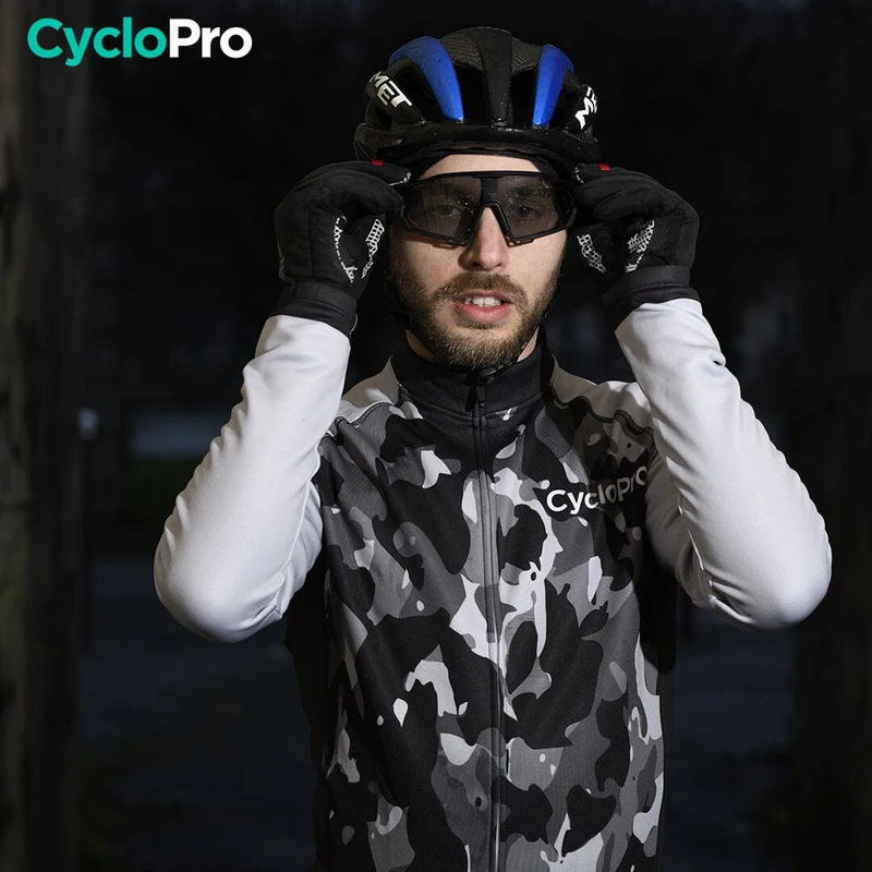 TENUE CYCLISTE HIVER GRISE - COMMANDEUR