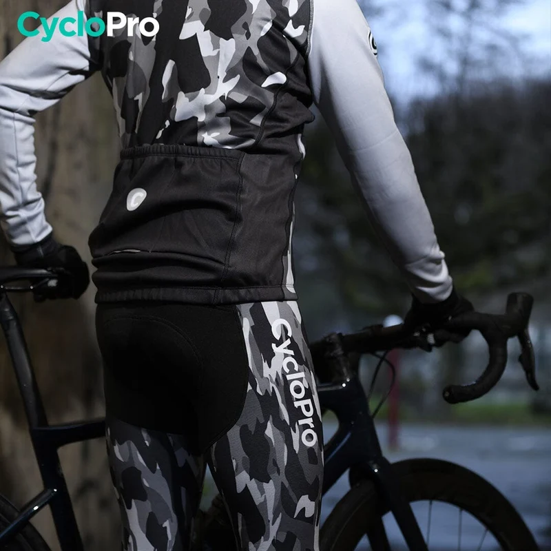 TENUE CYCLISTE HIVER GRISE - COMMANDEUR