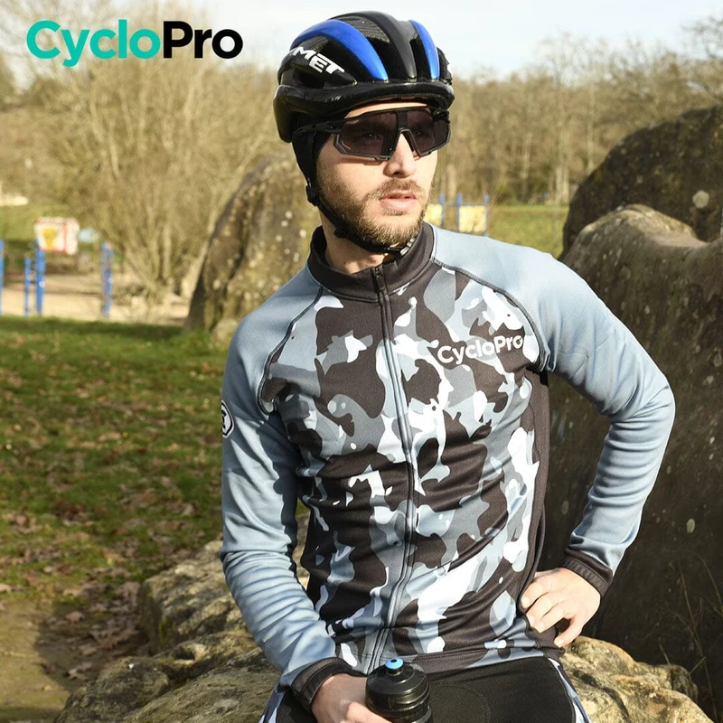 TENUE CYCLISTE HIVER MARINE - COMMANDEUR