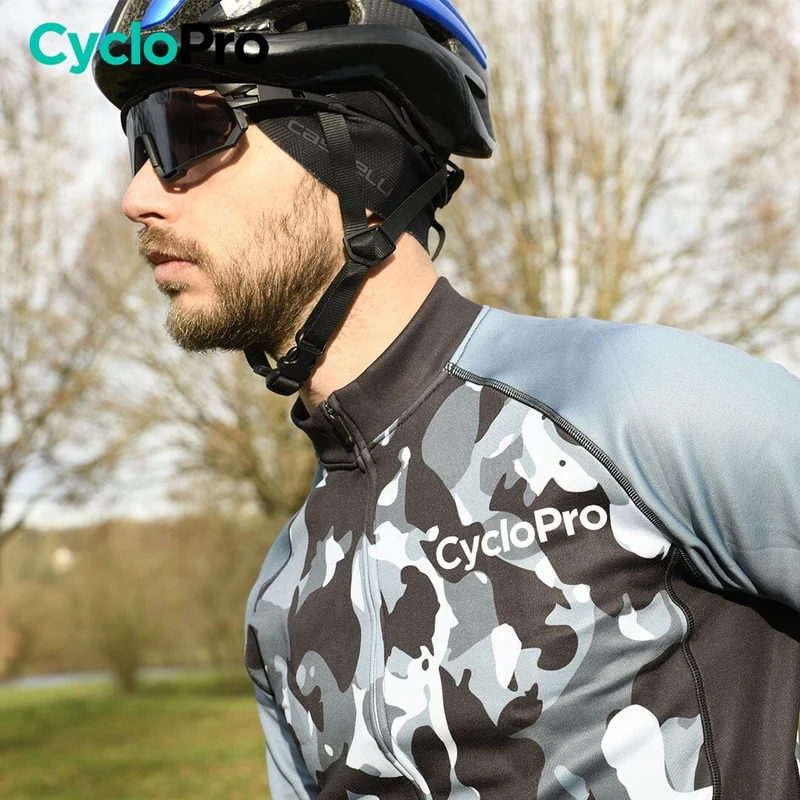 TENUE CYCLISTE HIVER MARINE - COMMANDEUR