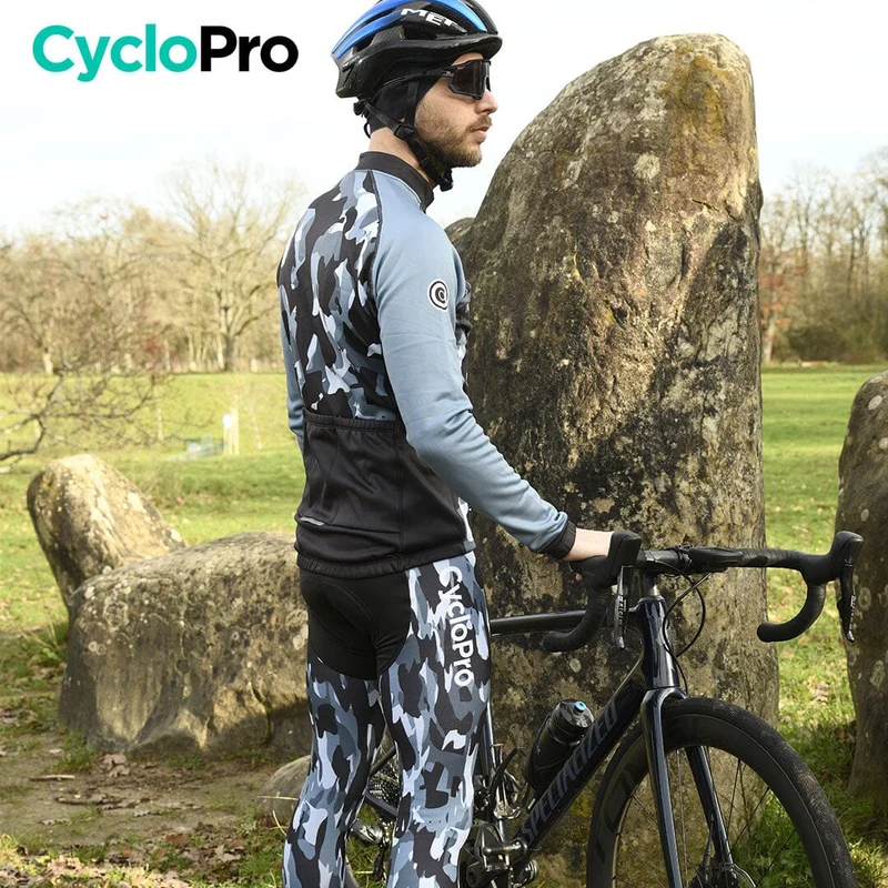 TENUE CYCLISTE HIVER MARINE - COMMANDEUR