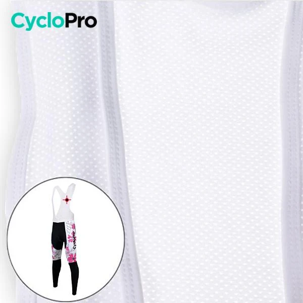 COLLANT CYCLISTE POUR FEMMES HIVER - FLEURS PASSION
