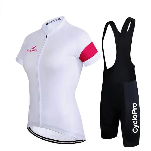 TENUE VÉLO DE ROUTE BLANCHE - ÉLÉGANCE+