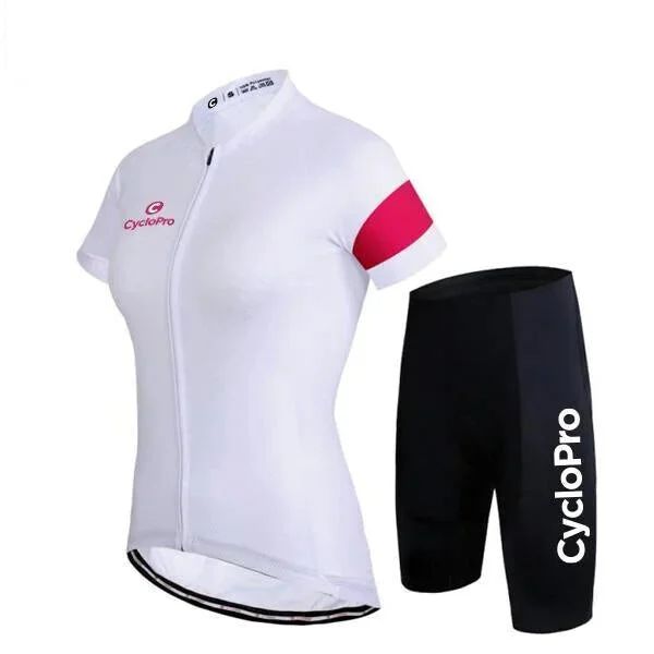TENUE VÉLO DE ROUTE BLANCHE - ÉLÉGANCE+