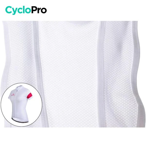 TENUE VÉLO DE ROUTE BLANCHE - ÉLÉGANCE+