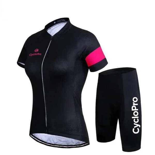 TENUE VÉLO DE ROUTE NOIRE - ÉLÉGANCE+