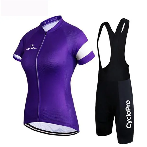 TENUE VÉLO DE ROUTE VIOLETTE - ÉLÉGANCE+
