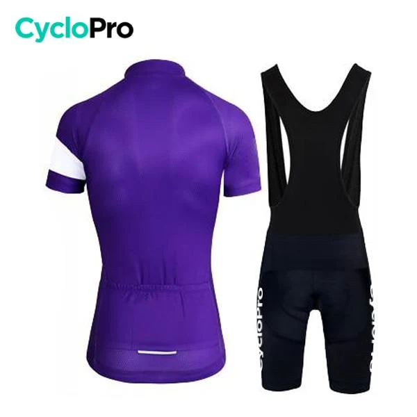 TENUE VÉLO DE ROUTE VIOLETTE - ÉLÉGANCE+