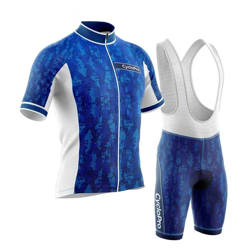 TENUE DE CYCLISME ÉTÉ HOMME BLEUE - PIXEL+