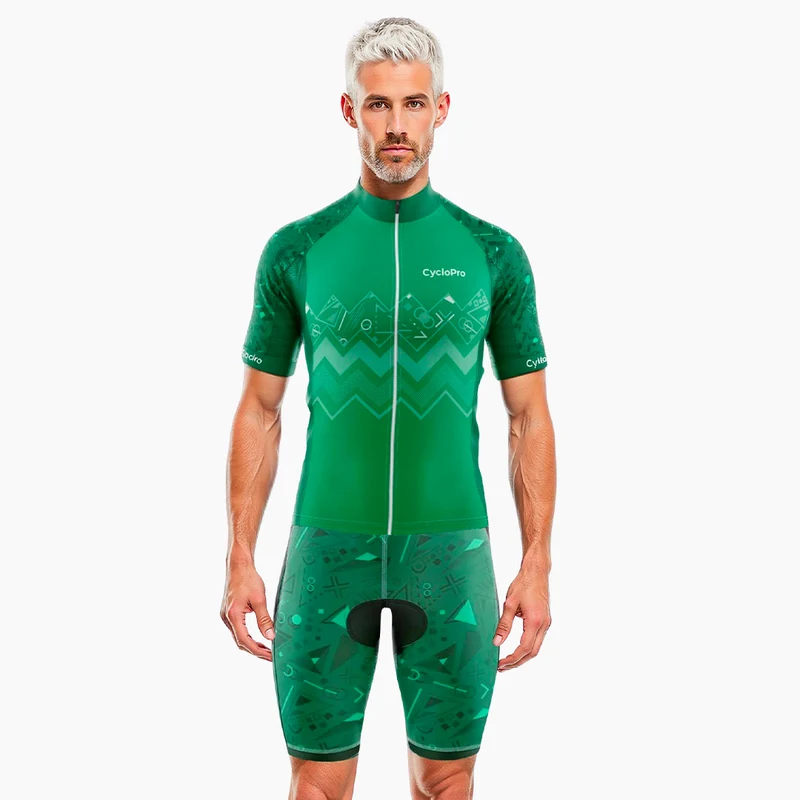 TENUE DE CYCLISME ÉTÉ HOMME VERTE - WAVE+