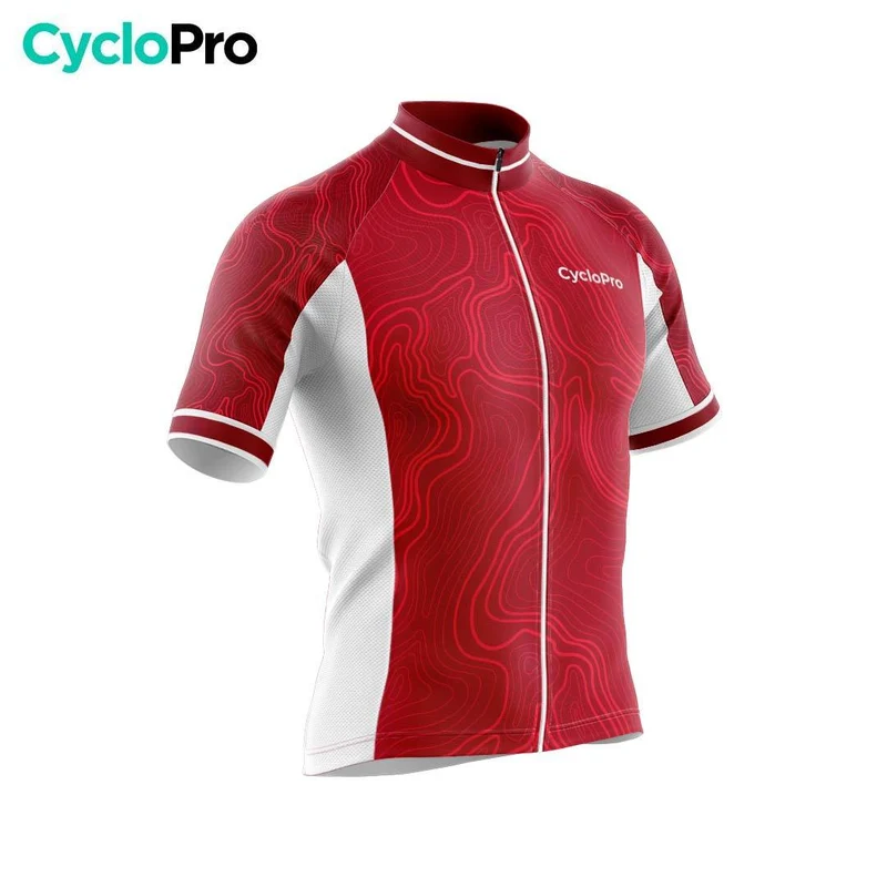 TENUE DE CYCLISME ÉTÉ HOMME ROUGE - FLUIDITY+