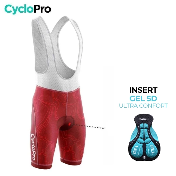 TENUE DE CYCLISME ÉTÉ HOMME ROUGE - FLUIDITY+
