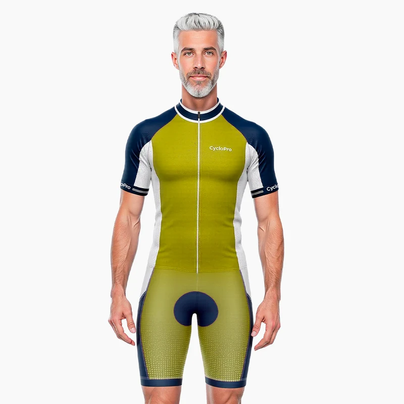 TENUE DE CYCLISME ÉTÉ HOMME JAUNE - UNI+