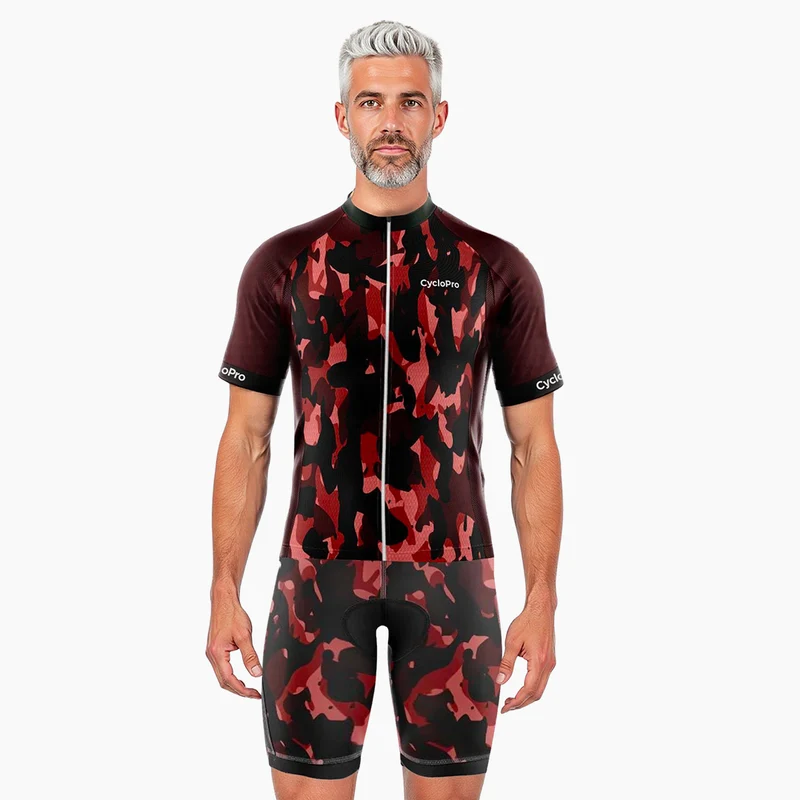 Tenue De Cyclisme été Rouge - Militaro+