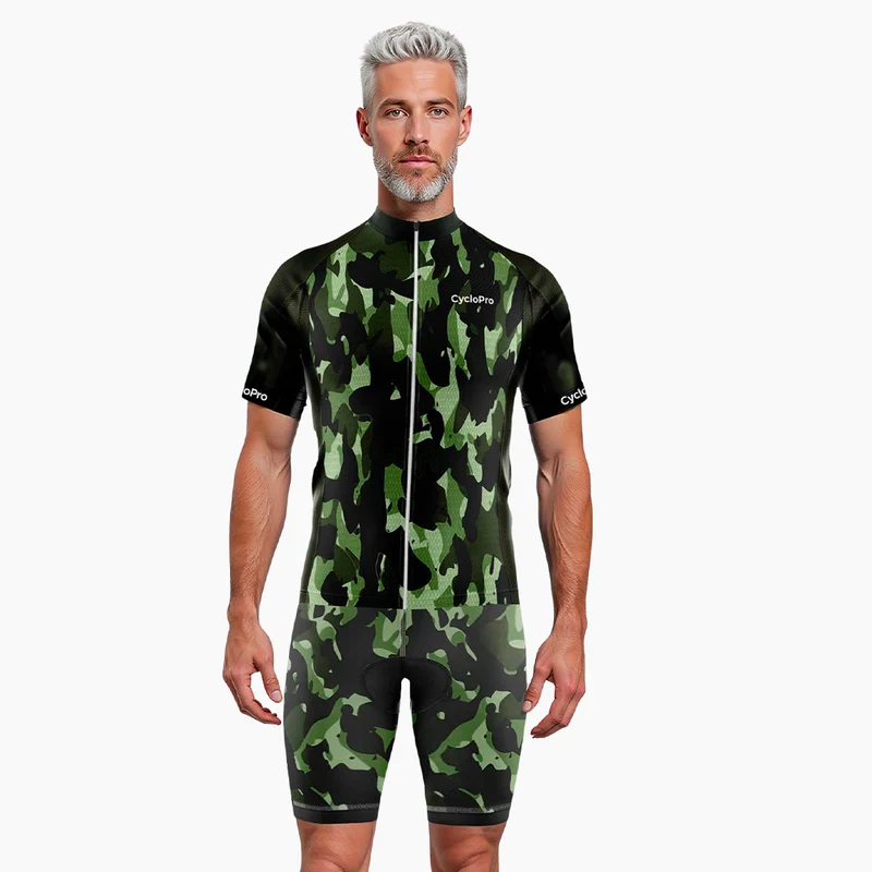 Tenue De Cyclisme été Verte - Militaro+