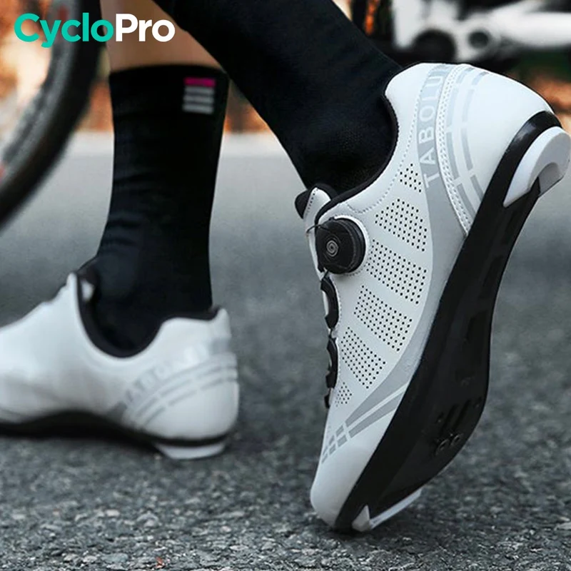 Chaussures vélo de route blanches - Road+