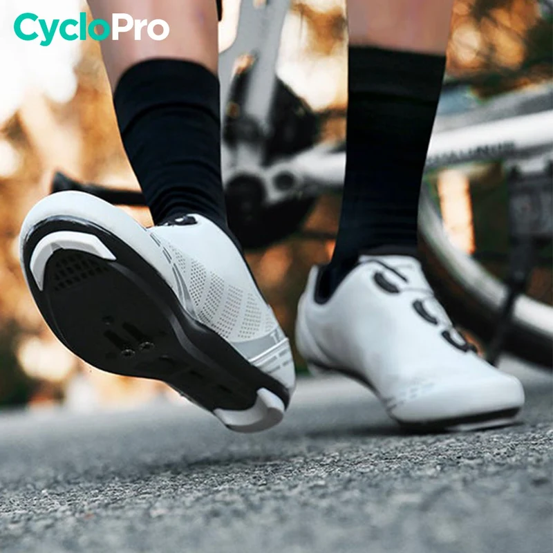 Chaussures vélo de route blanches - Road+