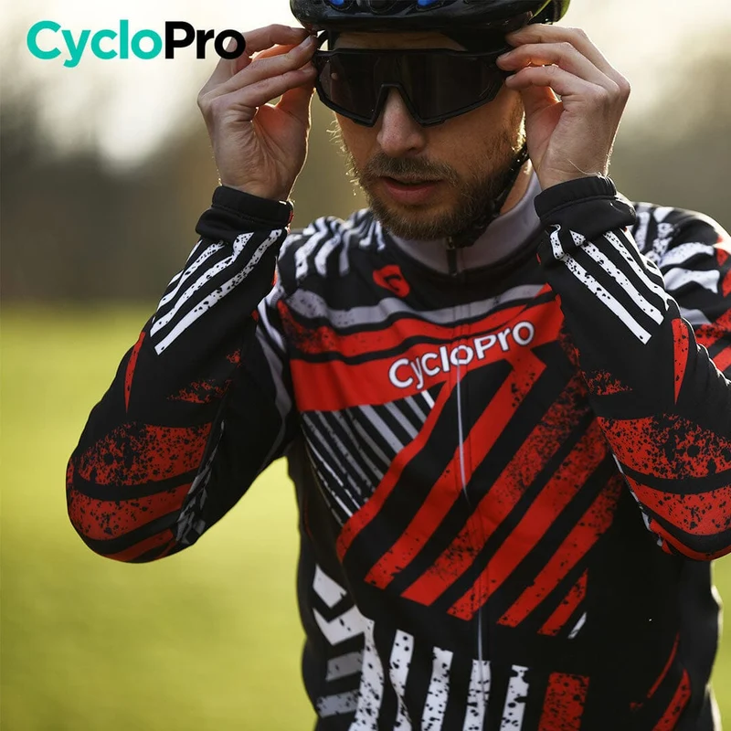 TENUE CYCLISTE HIVER ROUGE - DIRTY+
