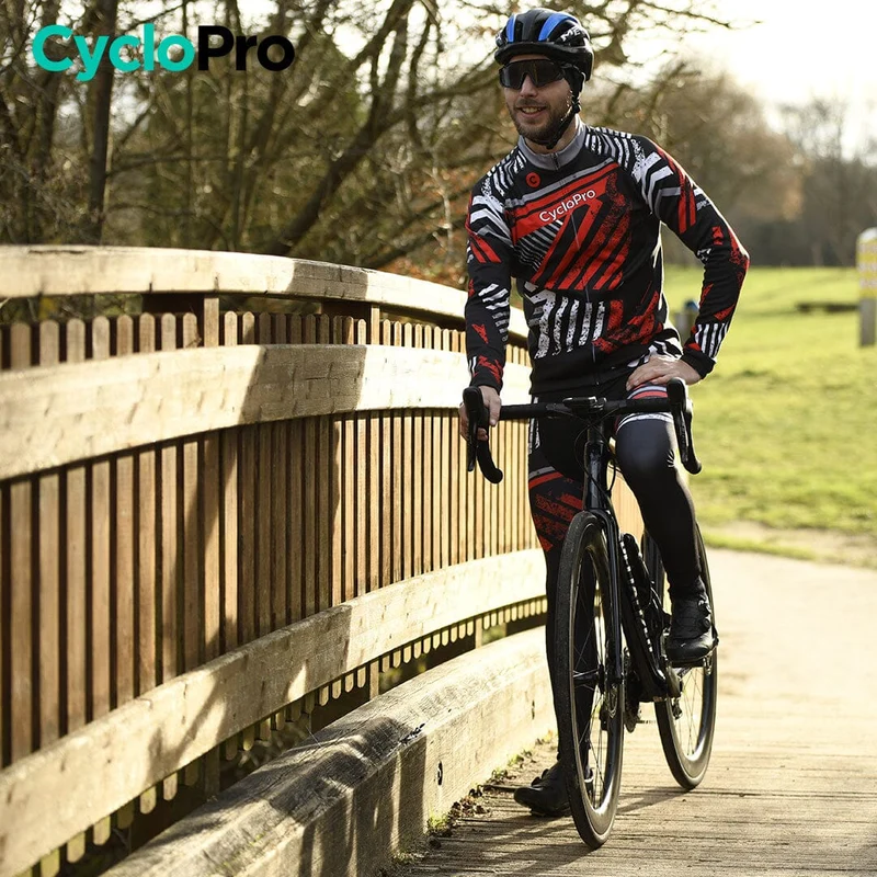 TENUE CYCLISTE HIVER ROUGE - DIRTY+