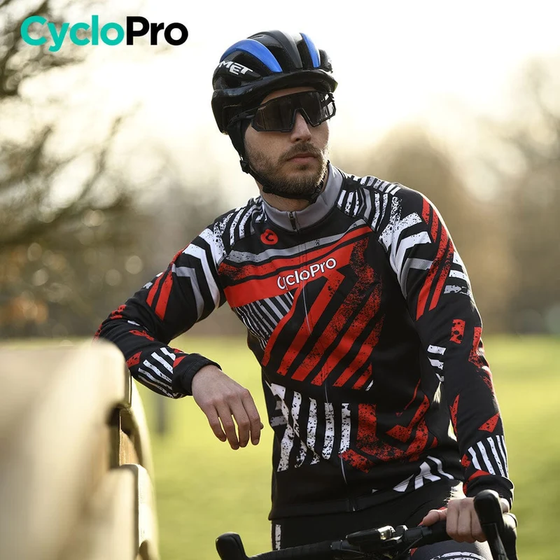 TENUE CYCLISTE HIVER ROUGE - DIRTY+