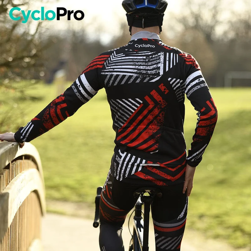 TENUE CYCLISTE HIVER ROUGE - DIRTY+