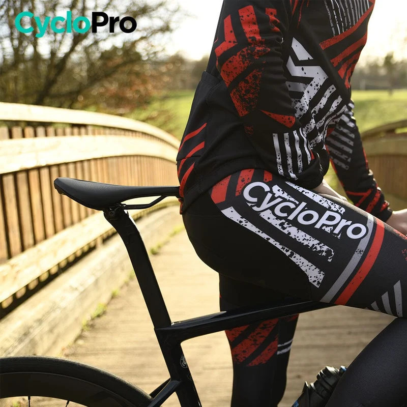 TENUE CYCLISTE HIVER ROUGE - DIRTY+