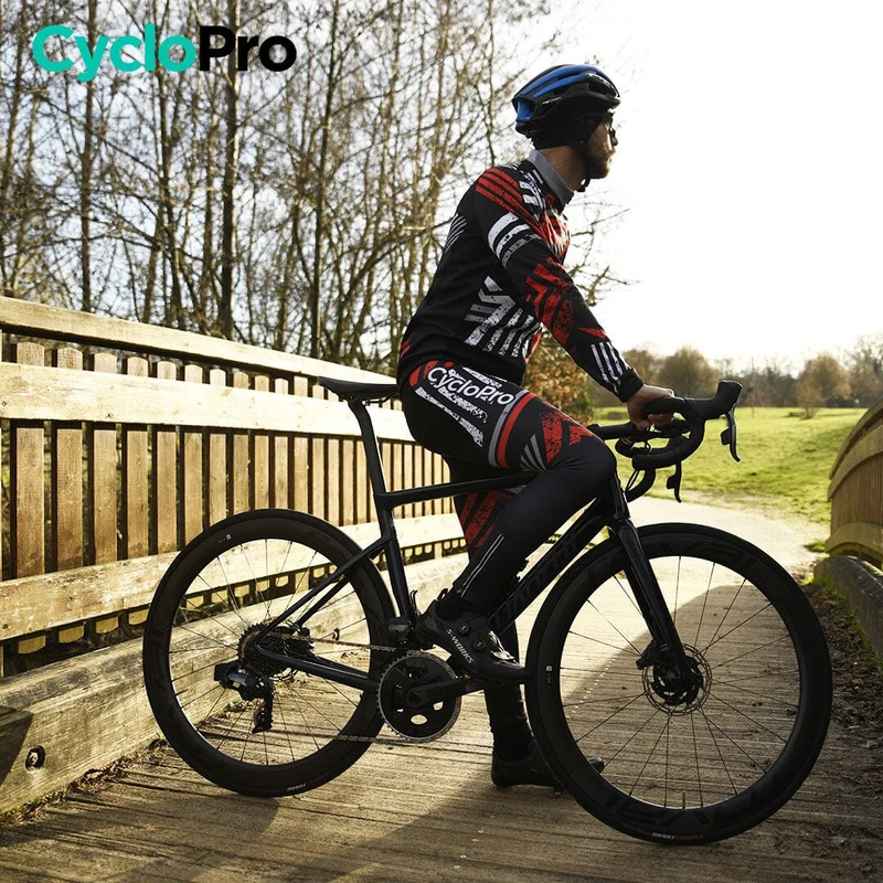 TENUE CYCLISTE HIVER ROUGE - DIRTY+