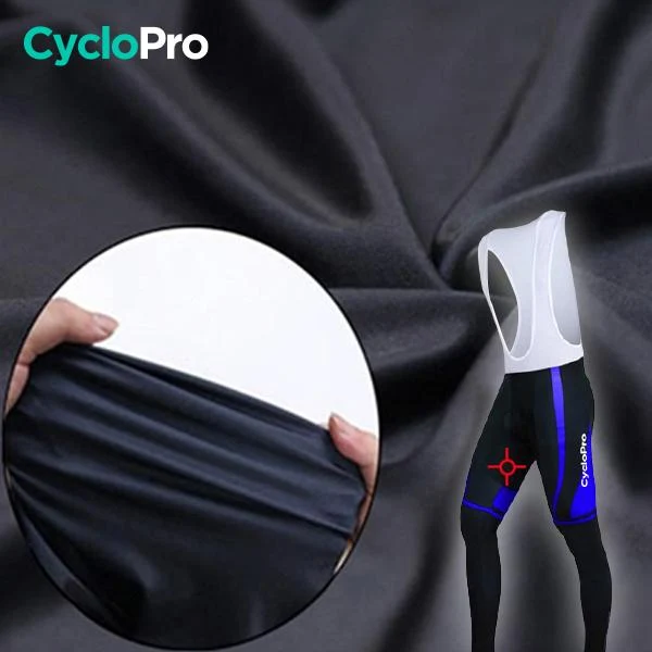 TENUE CYCLISTE HIVER BLEUE - ABSTRACT+