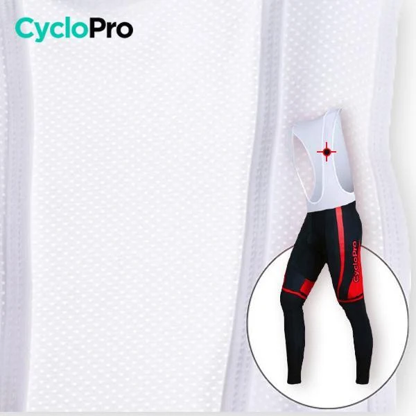 TENUE CYCLISTE HIVER ROUGE - SQUAD+