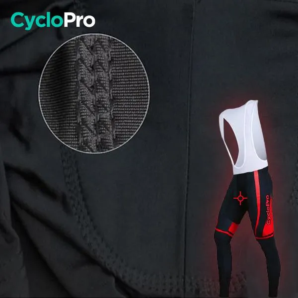 TENUE CYCLISTE AUTOMNE ROUGE - SQUAD+