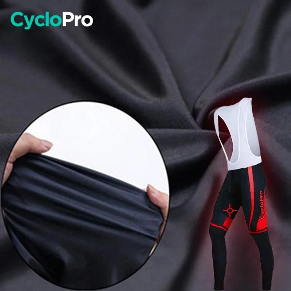TENUE CYCLISTE AUTOMNE ROUGE - SQUAD+
