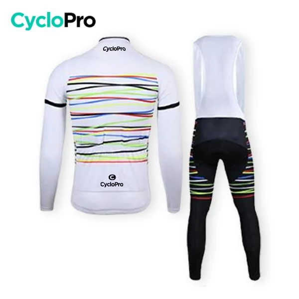 TENUE CYCLISTE AUTOMNE BLANCHE - HAPPY+