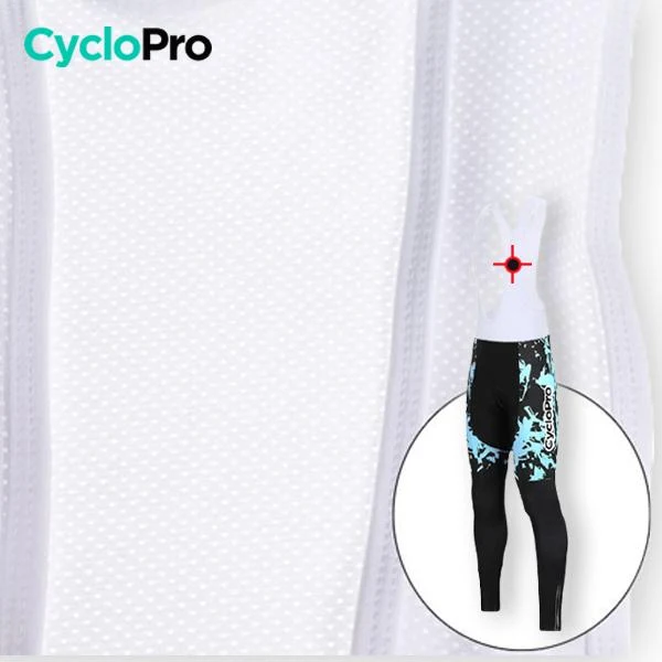 TENUE CYCLISTE AUTOMNE BLEUE - SPLASH+