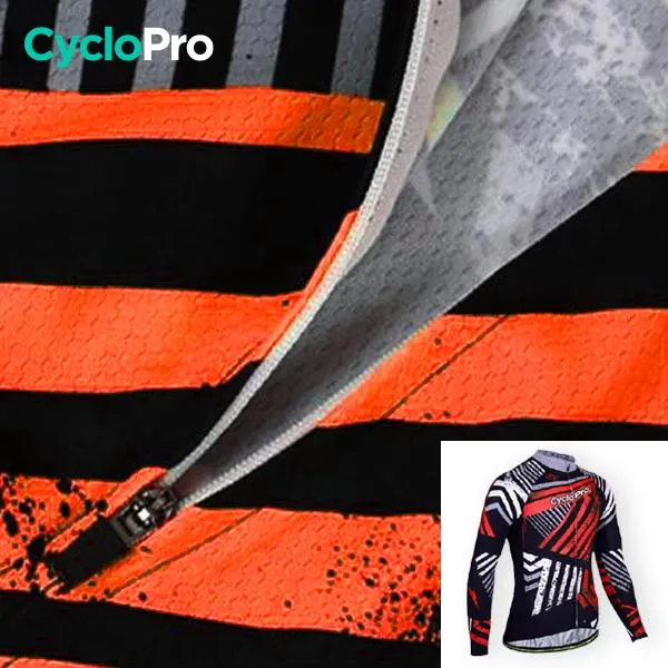 TENUE CYCLISTE AUTOMNE ROUGE - DIRTY+