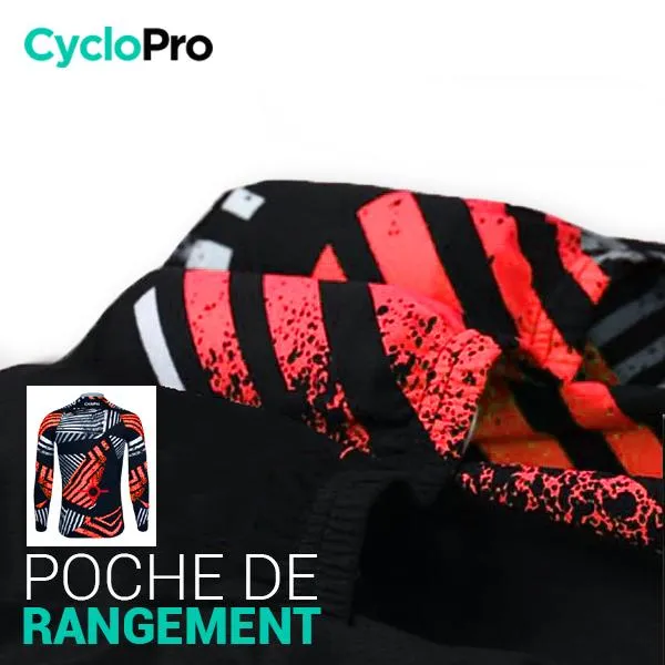 TENUE CYCLISTE AUTOMNE ROUGE - DIRTY+