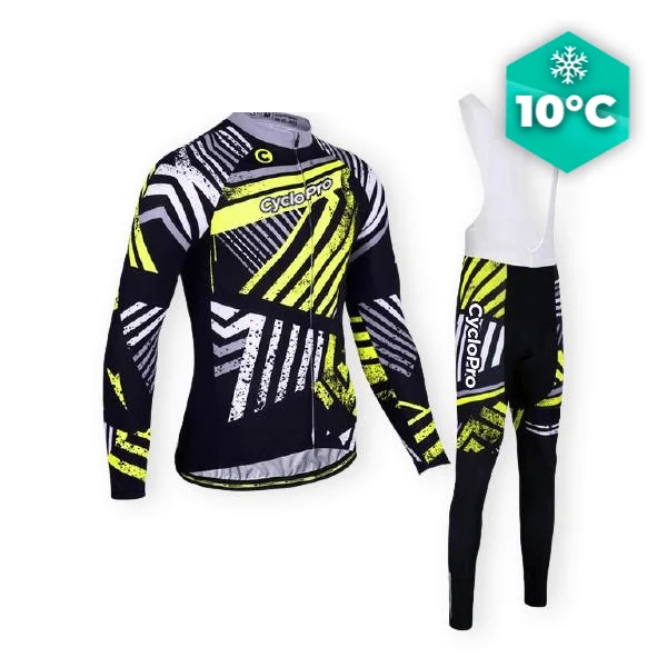 TENUE CYCLISTE AUTOMNE JAUNE - DIRTY+