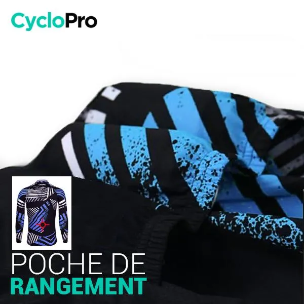 TENUE CYCLISTE AUTOMNE BLEUE - DIRTY+