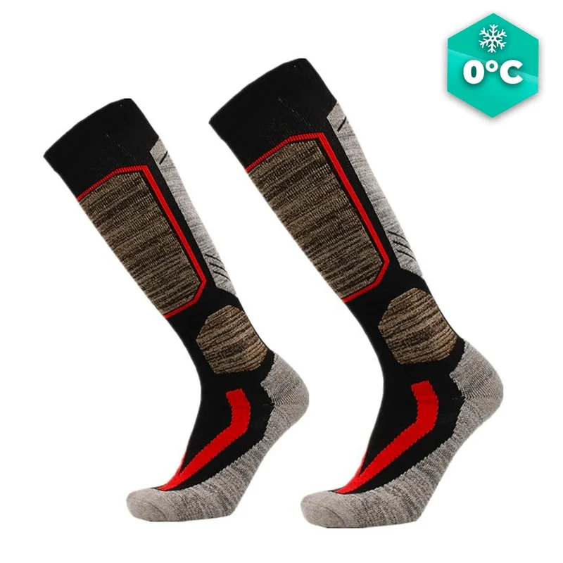 Chaussettes cyclisme hiver grises - Confort+