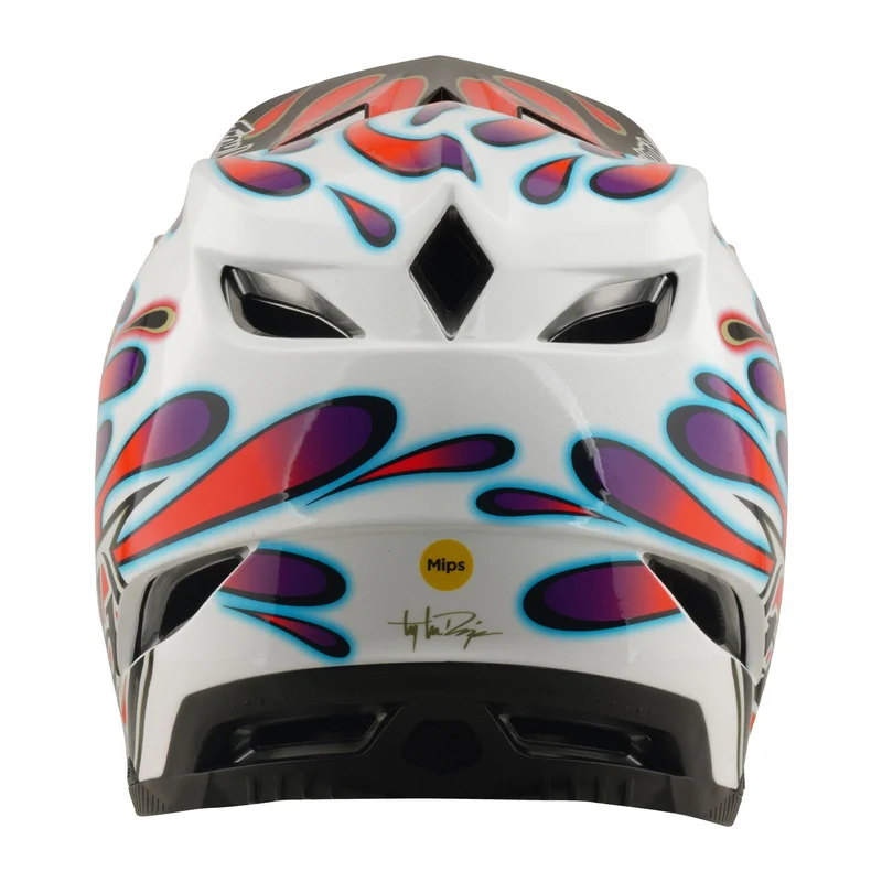 D4 Composite Helmet Overspray White / Red