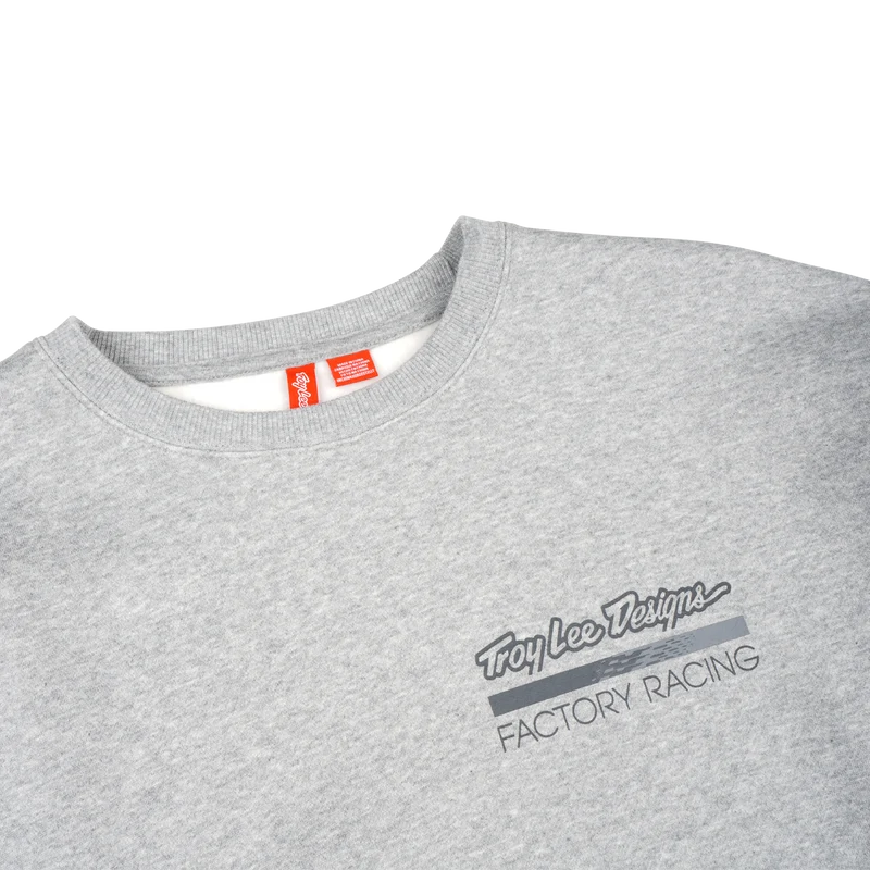 Crewneck Troy Lee Designs Factory Racing Gray Heather