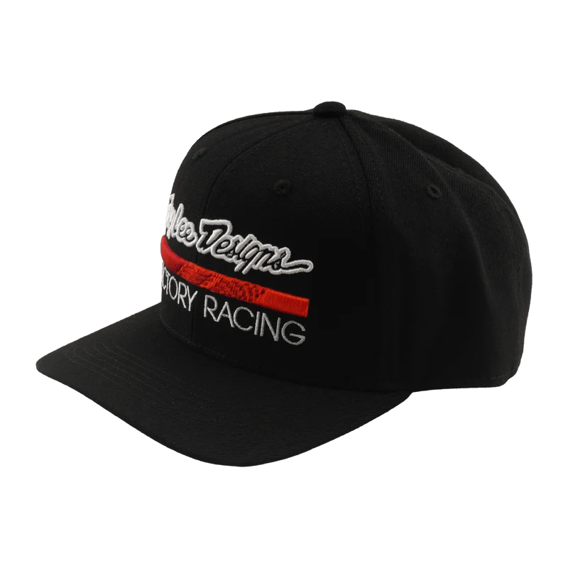 Curved Bill Snapback Troy Lee Designs Factory Racing Black / Red