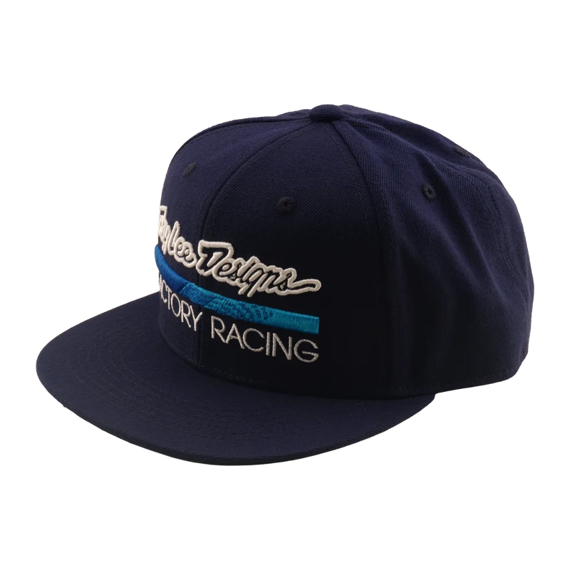 Flat Bill Snapback Troy Lee Designs Factory Racing Navy / Blue
