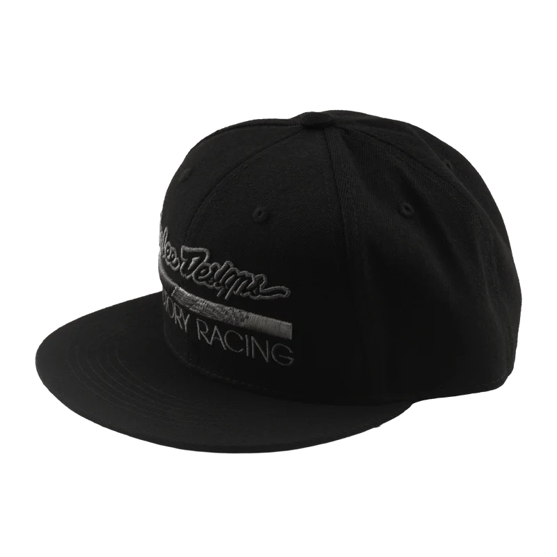 Flat Bill Snapback Troy Lee Designs Factory Racing Black / Gray