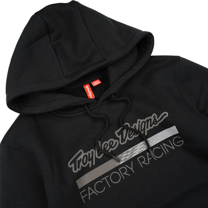 Pullover Hoodie Troy Lee Designs Factory Racing Black / Reflective