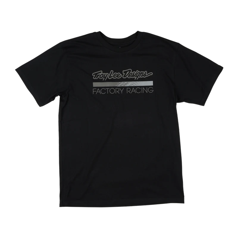 Short Sleeve Tee Troy Lee Designs Factory Racing Black / Reflective