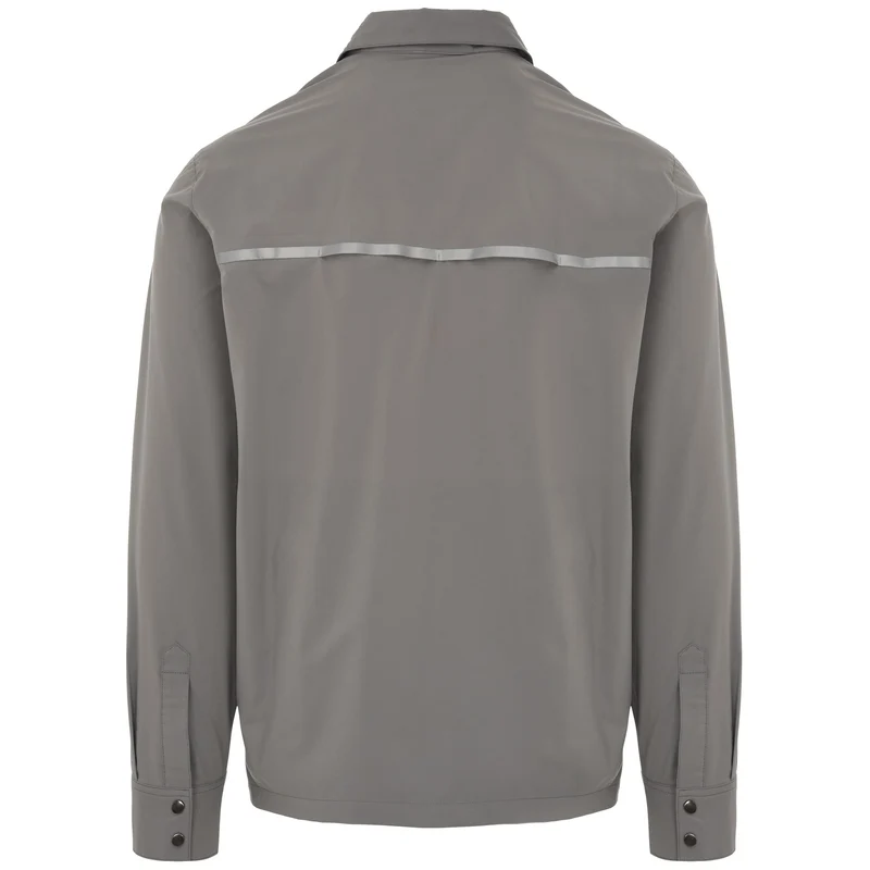 DISTRICT SHIRT - Shirts - Classic - Man - Grey Md Steel