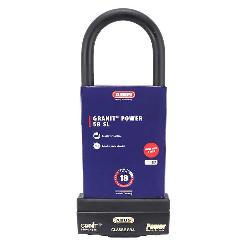 Antivol U Abus Granit Power 84 X 259 Mm (Diam 18 Mm) (Classe Sra)