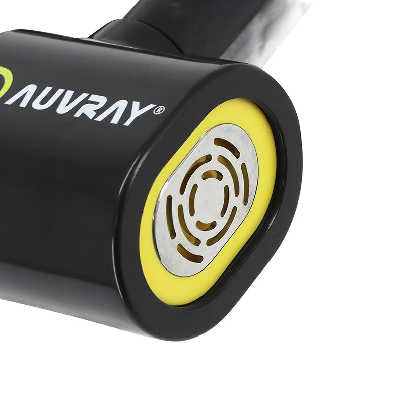 Antivol U / Bloque Disque Auvray Xtrem Mini Alert Avec Alarme Sonore 44 X 66 Mm Diam 16Mm Avec Cordon De Rappel (Classe Sra) (3 Cles)